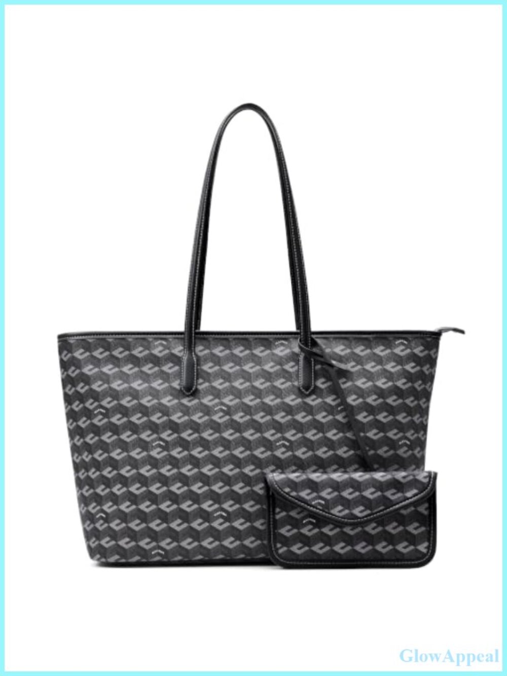 Oversize PU Leather Tote Bag Weekender Travel Handbag with Top Handle
